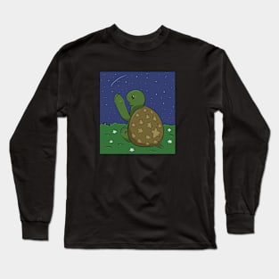 Cute Turtle And Stars Long Sleeve T-Shirt